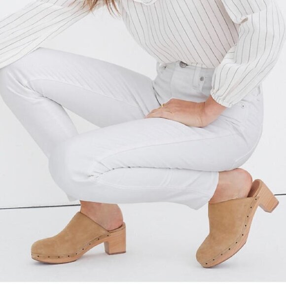 Madewell Tall 10” High Rise Skinny Jeans AJ295 White 30T 30 - Picture 3 of 8